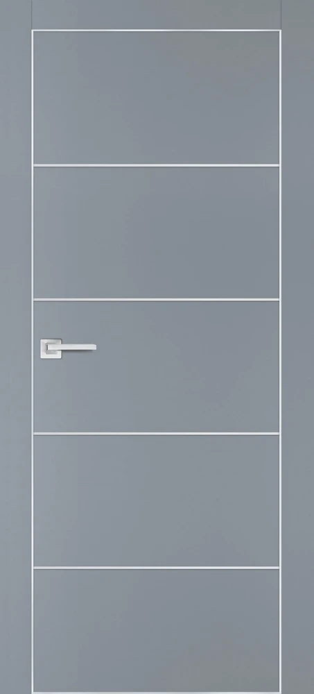 Фото Межкомнатная дверь PX-12  AL кромка с 4-х ст. Серый матовый