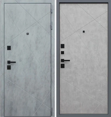 Дверь Дуэт Б бетон светлый