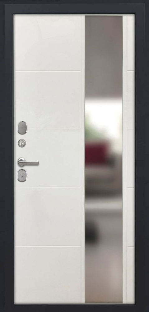 Входная дверь ДвериПРО Модель L-48 ФЛЗ-649 капучино (зеркало) DPRO198139 внутренняя сторона