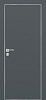 Межкомнатная дверь PX-1 AL кромка с 4-х ст. Графит матовый